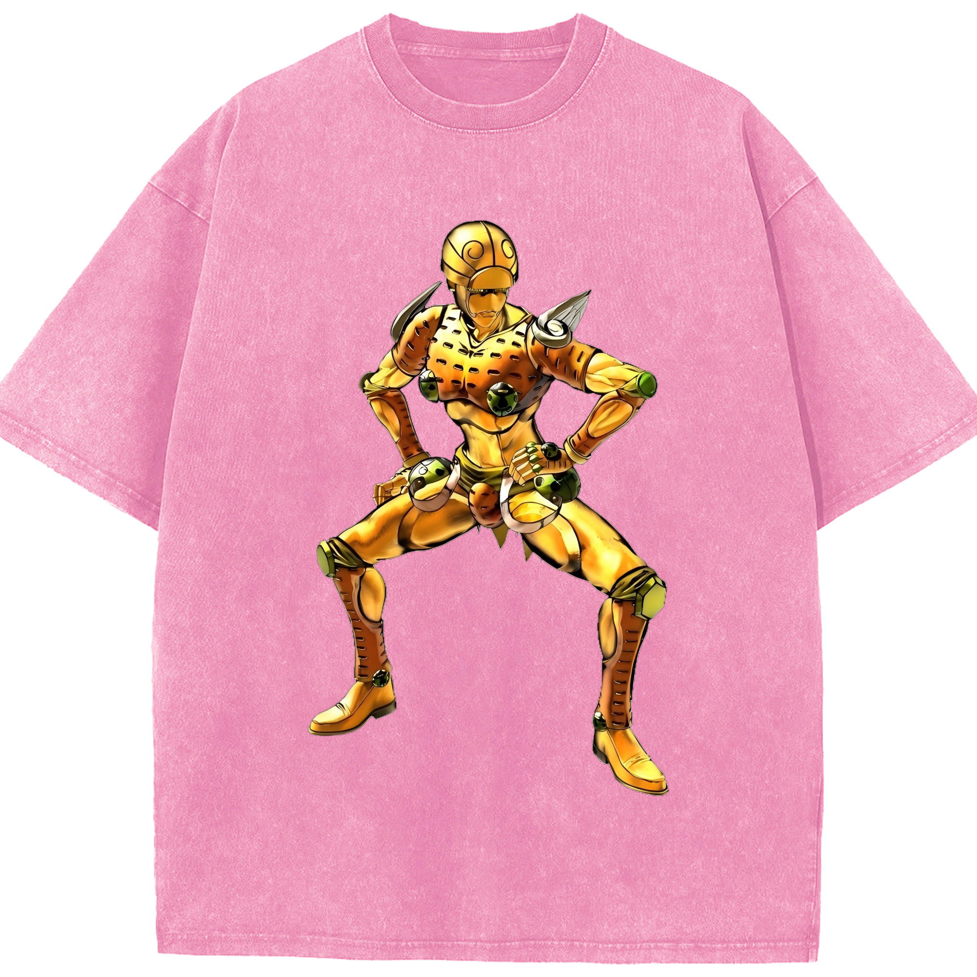 （画像用） ジョジョの奇妙な冒険 ジョルノ?ジョバァーナ JoJo's Bizarre Adventure Giorno Giovanna 綿100% ヴィンテージ風 半袖Tシャツ（フロントプリント）